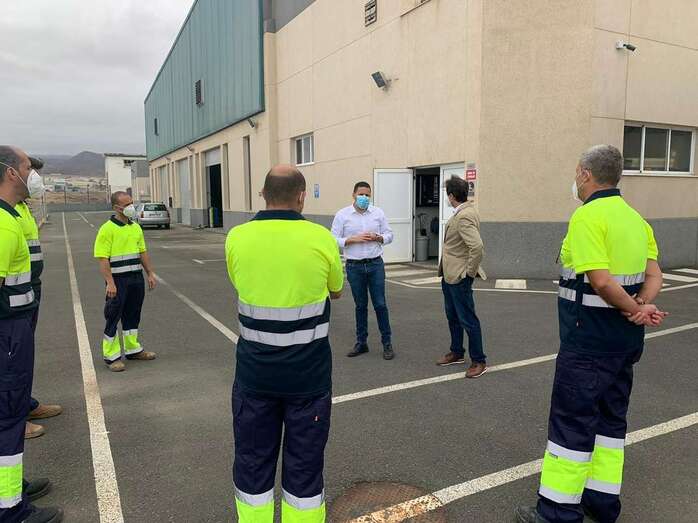 Momento de la visita de este jueves (Foto TA)